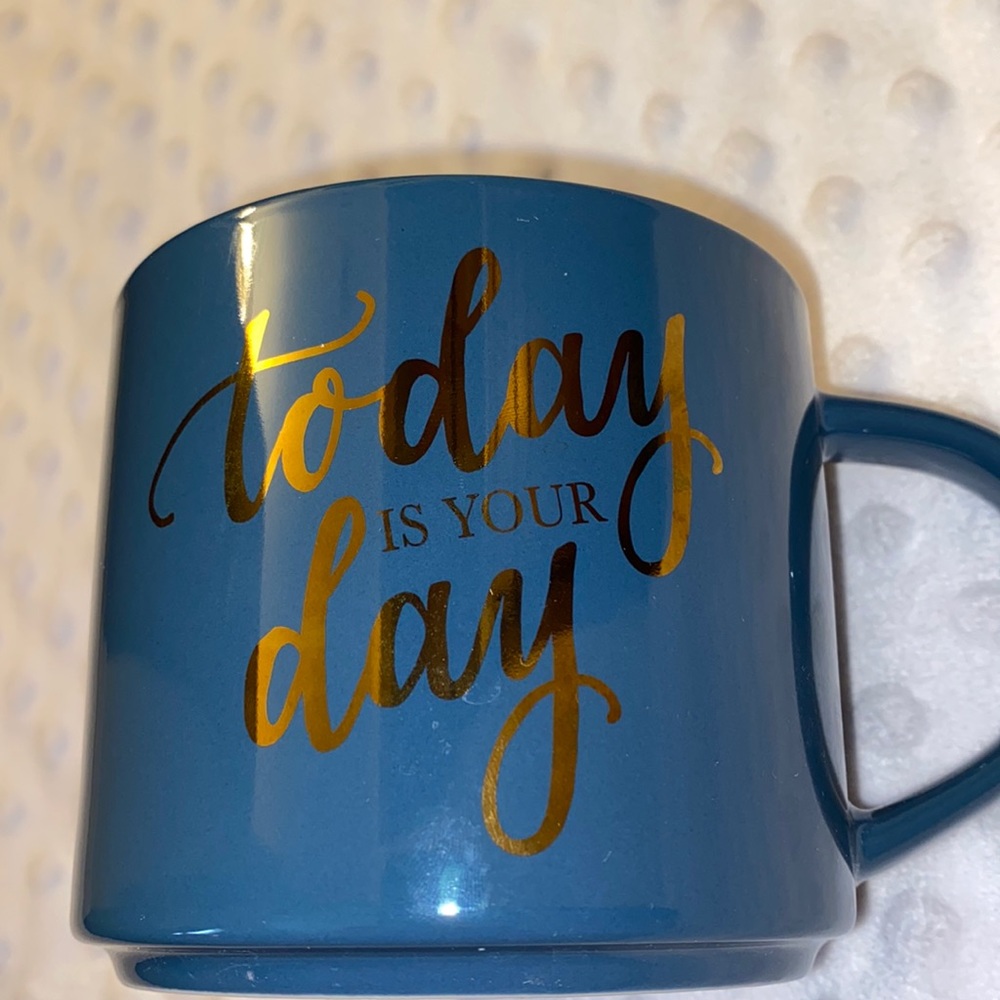 Blue This Is Your day coffee Mug NWT
